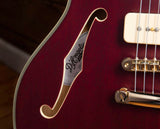 D'Angelico Deluxe DC (with Stopbar Tailpiece) Satin Trans Wine