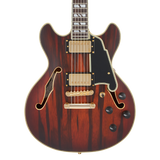 D'Angelico Deluxe Mini DC Satin Brown Burst