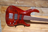 Bo-EL Big Generator DLX4-FL Fretless Transparent Tobacco