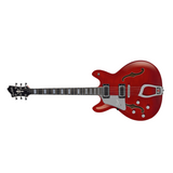 Hagstrom Super Viking Lefthand Wild Cherry Transparent Flame