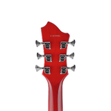 Hagstrom Super Viking Lefthand Wild Cherry Transparent Flame