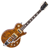 Vintage V100AMB ReIssued w/Bigsby Flamed Amber