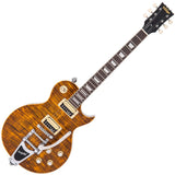 Vintage V100AMB ReIssued w/Bigsby Flamed Amber