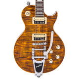 Vintage V100AMB ReIssued w/Bigsby Flamed Amber