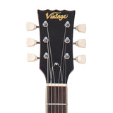 Vintage V100AMB ReIssued w/Bigsby Flamed Amber