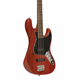 Stagg SBJ-30 STF RED Vintage 30 Serie J Bass See Trough Fiesta Red