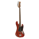 Stagg SBJ-30 STF RED Vintage 30 Serie J Bass See Trough Fiesta Red