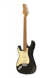 Stagg SES-55 BLK LH S Style Tempered Maple Lefthand